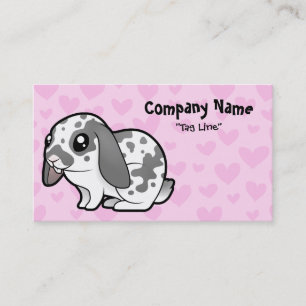 Rabbit Love (floppy ear smooth hair) Business Card