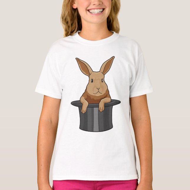 Rabbit Magician Magic hat T-Shirt (Front)