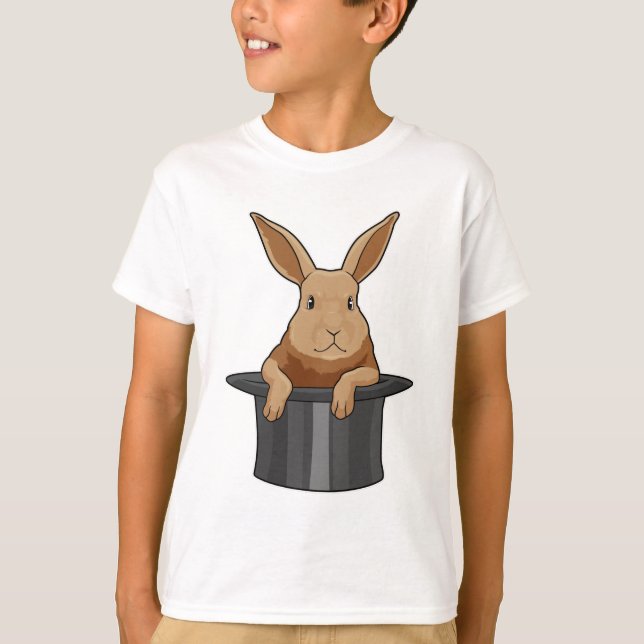 Rabbit Magician Magic hat T-Shirt (Front)