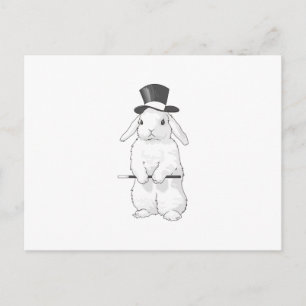 RABBIT MAGICIAN POSTCARD
