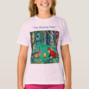 Rabbit, Magpie, Fox and “The Sharing Path” T-Shirt