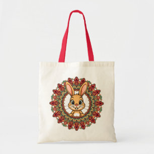 Rabbit Mandala Tote Bag