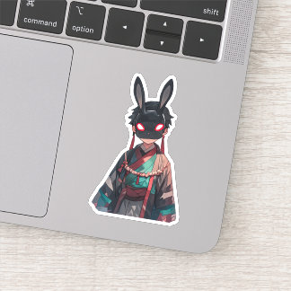 Rabbit Mask Kimono Sticker – Dark Kawaii