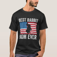 Rabbit Mom American Flag Funny Rabbit Lover Bunny 