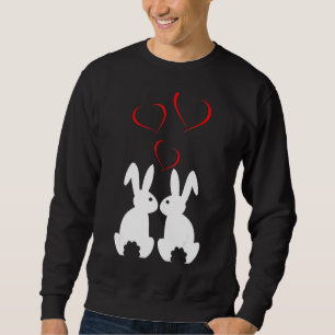 Rabbit Motif Women Men Girls Boys Rabbit Costume Sweatshirt