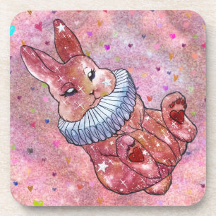 Rabbit named Ladybug Coaster