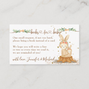Rabbit New Mommy Books for Baby Enclosure Card
