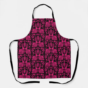 Rabbit Nordic Scandinavian Folk Art     Apron