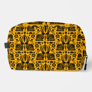 Rabbit Nordic Scandinavian Folk Art Dopp Kit