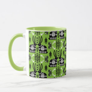Rabbit Nordic Scandinavian Folk Art          Mug