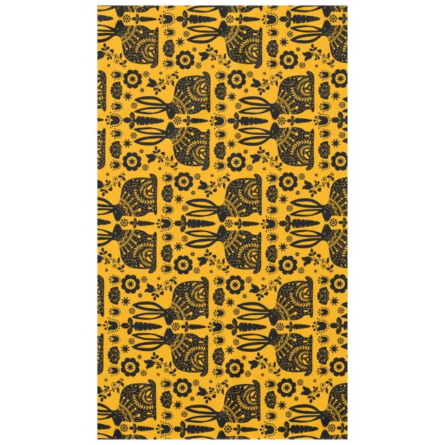 Rabbit Nordic Scandinavian Folk Art     Tablecloth (Front)