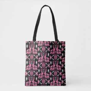 Rabbit Nordic Scandinavian Folk Art     Tote Bag