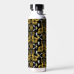 Rabbit Nordic Scandinavian Folk Art         Water Bottle