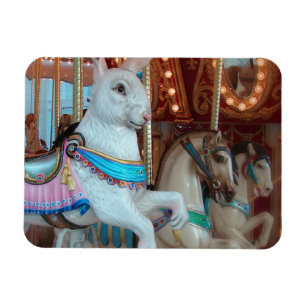 Rabbit on Merry-Go-Round  Magnet