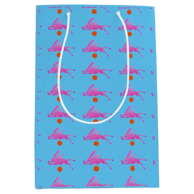 Rabbit Over the Supermoon Medium Gift Bag (Front)