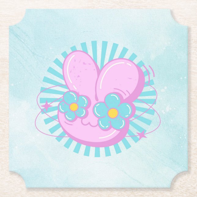 Rabbit Paper Coaster (Front)