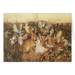 Rabbit Parmi les fées, contes de fées Vintages