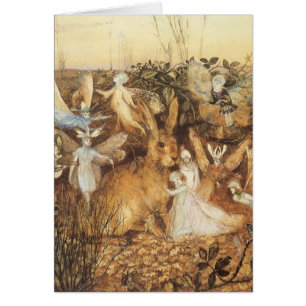 Rabbit Parmi les fées, contes de fées Vintages