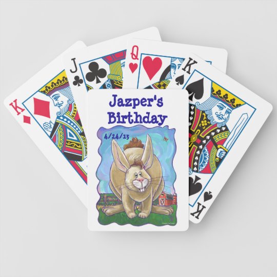 Rabbit Party Centre Bicycle Playing Cards