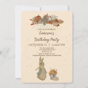 Rabbit Peter Anniversaire Fête Invitation