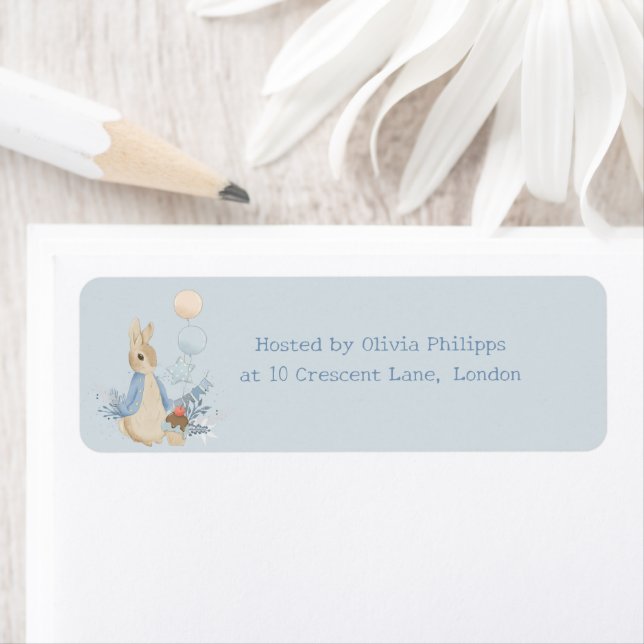 Rabbit Peter Baby shower C'est un garçon (En situation)