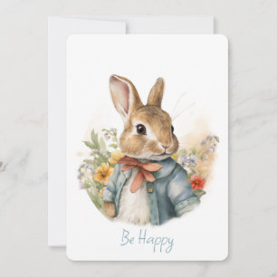 Rabbit Peter Holiday Card