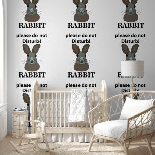 Rabbit Please Do Not Disturb Funny Rabbit Wallpaper