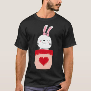 Rabbit Pocket Bunny Mama Cute Pet Animal Mommy Mom T-Shirt