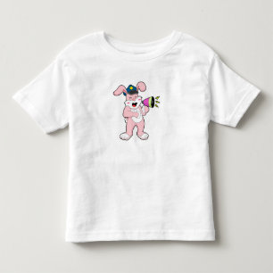 Rabbit Police officer Microphone Toddler T-shirt