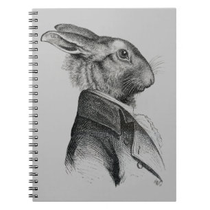 Rabbit Portrait Profile Notebook