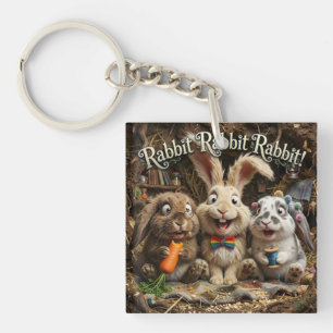 Rabbit Rabbit Rabbit Keychain