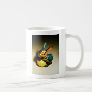 rabbit rabbits toy and easter yellow egg coffee mug