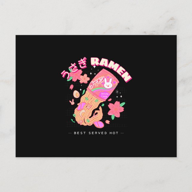 Rabbit Ramen - Best Hot Enjoyment Postcard (Front)