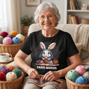 Rabbit Retirement Gifts for Crocheter Mom Grandma T-Shirt