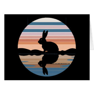 Rabbit Retro Sunset