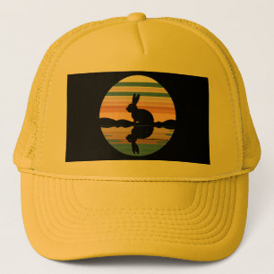 Rabbit Retro Sunset Trucker Hat