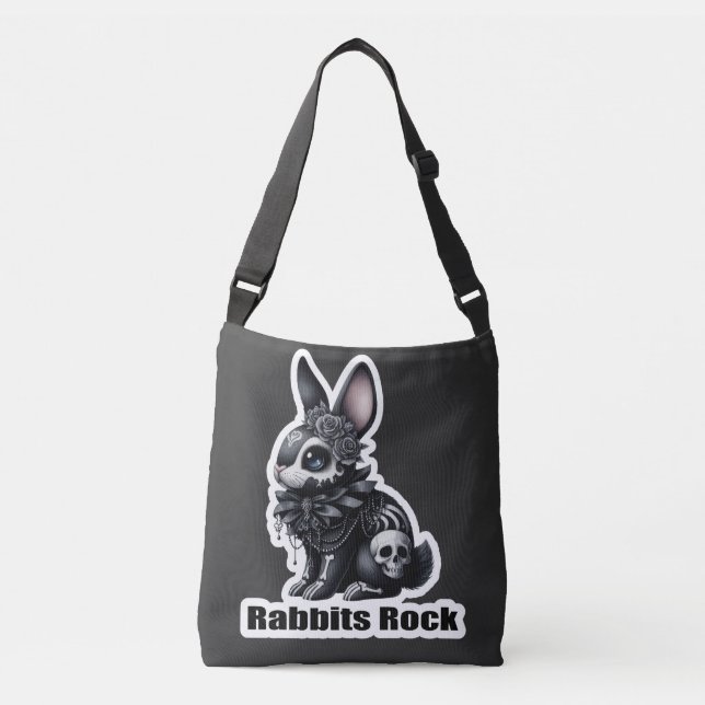 Rabbit Rock Large Crossbody Bag (Front)