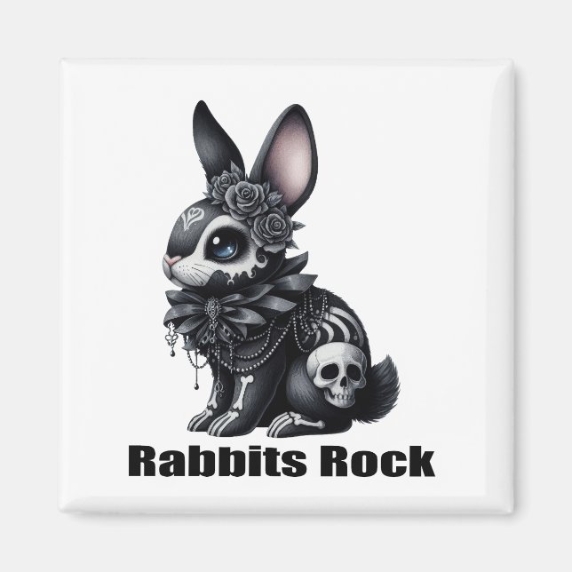 Rabbit Rock Magnet (Front)