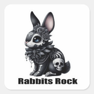 Rabbit Rock Square Sticker