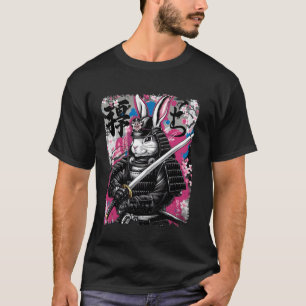 Rabbit Samurai Warrior Japanese Art T-Shirt