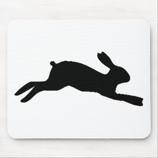 Rabbit Silhouette Mouse Pad