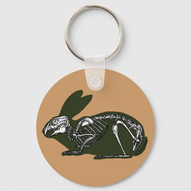 rabbit skeleton keychain (Front)