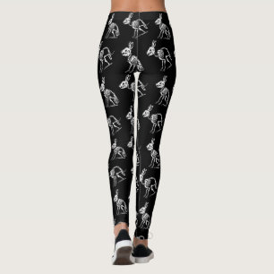 Rabbit skeletons leggings