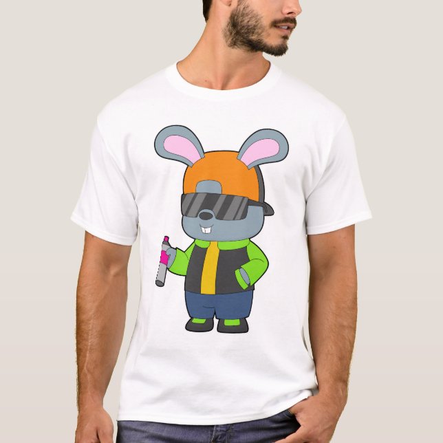 Rabbit Sprayer Spray can T-Shirt (Front)
