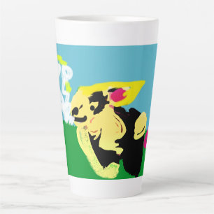 Rabbit spring latte mug