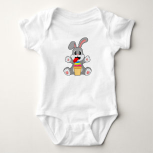 Rabbit Sundae Baby Bodysuit