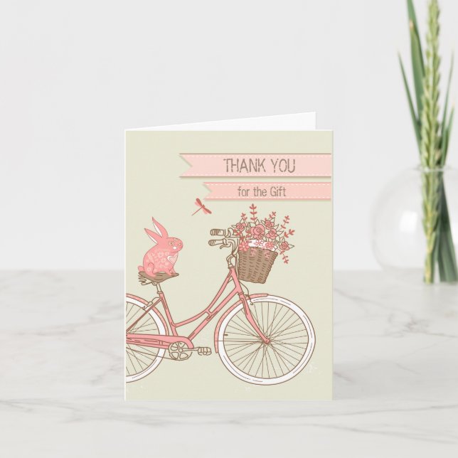 Rabbit sur Merci de vélo pour carte cadeau (Devant)