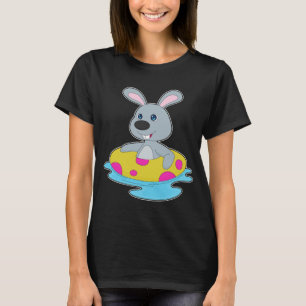 Rabbit Swimming Inflatable float Summer T-Shirt