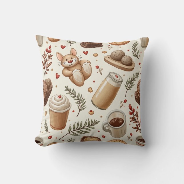 Rabbit Throw Pillow (Front)