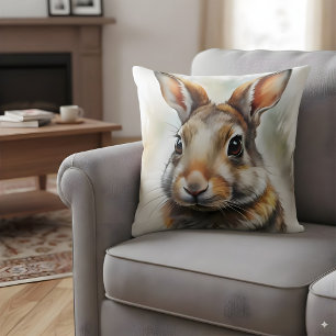 Rabbit Throw Pillow